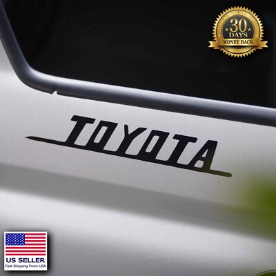 Retro Font Toyota Vinyl Decal Sticker Land Cruiser, 4Runner, Tacoma, Tundra, FJ