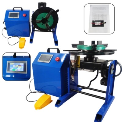 110V PLC - Controlled 50KG Welding Positioner with 86 Stepper Motor+ 200MM Chuck