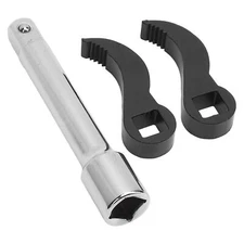 3Pcs Pry Bar Wrench Adaptor Head 1/2inch Drive Square Crowbar Adapter Head Tool