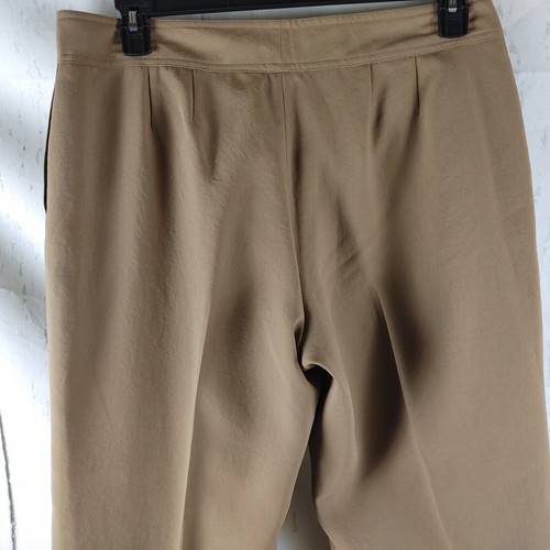 AK Anne Klein Size 12P Desert Tan 3 Button Lined 2pc Pants Suit W/Pockets 34x29 - Picture 18 of 23