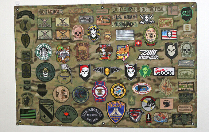 24 x 36 Morale Patch Panel Multicam Coyote OD Black US Made with VELCRO®  Loop