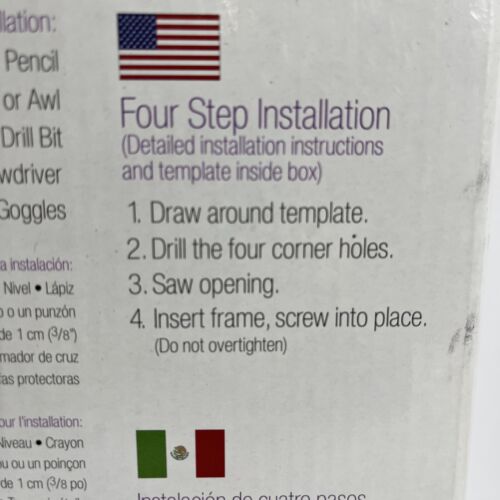 Perfect Pet Cat Flap For Cats Up To 12 lbs EASY TO INSTALL 4-WAY LOCK NEW - Picture 4 of 6