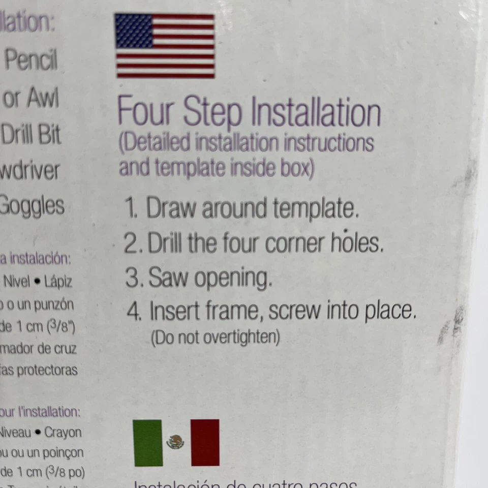 Perfect Pet Cat Flap For Cats Up To 12 lbs EASY TO INSTALL 4-WAY LOCK NEW - Image 4 of 4