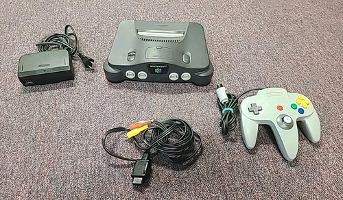 Nintendo 64 Console NUS-001 (Tested & Works Well) Complete With all the Hook Ups