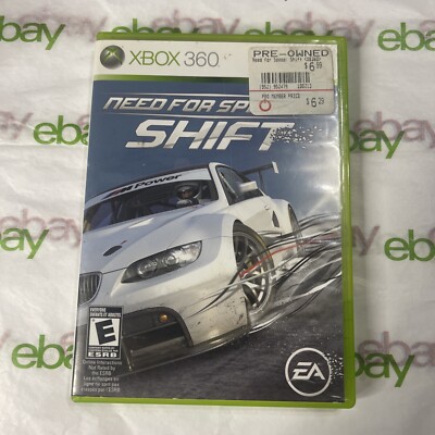 Need for Speed: Shift (Microsoft Xbox 360, 2009) GAME COMPLETE w/MANUAL