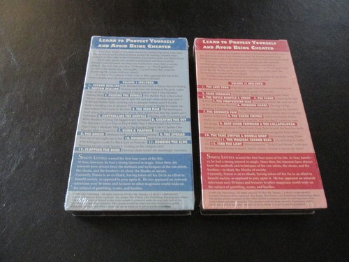 SIMON LOVELL THE ART OF CHEATING AT CARDS VOL 1-2 MAGIC TRICKS VHS TAPES NEW - Picture 2 of 3