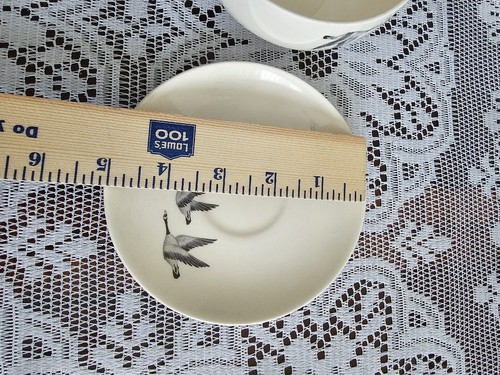 Vintage Johnson Bros China Flying Geese Saucer Plate LOT OF 4 FOUR Made England - Picture 6 of 6