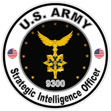 US Army Strategic Intelligence Officer Bumper Sticker Military Soldier Decal 5"