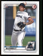 2020 BOWMAN DRAFT BASE  #BD-112 ZACH MCCAMBLEY MARLINS 