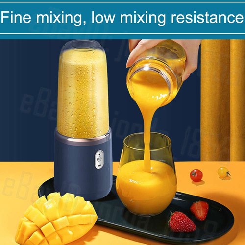 Electric Fruit Juicer Smoothie Maker Portable USB Blender Bottle Juice Shaker - Picture 3 of 12