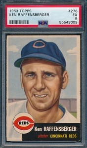 1953 Topps #276 Ken Raffensberger PSA 5