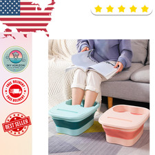 Foldable Foot Bath Bucket Portable Foot Soaking Spa Basin Pedicure Tub