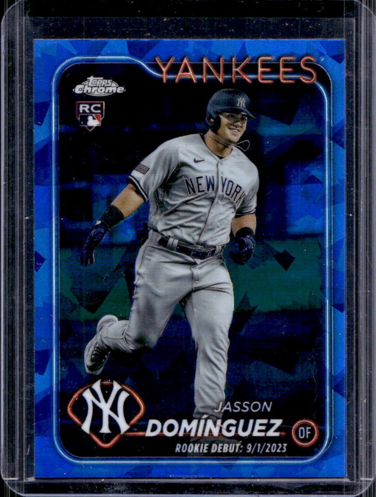 2024 Topps Chrome Update Sapphire Jasson Dominguez RC Rookie #USCS175 Yankees