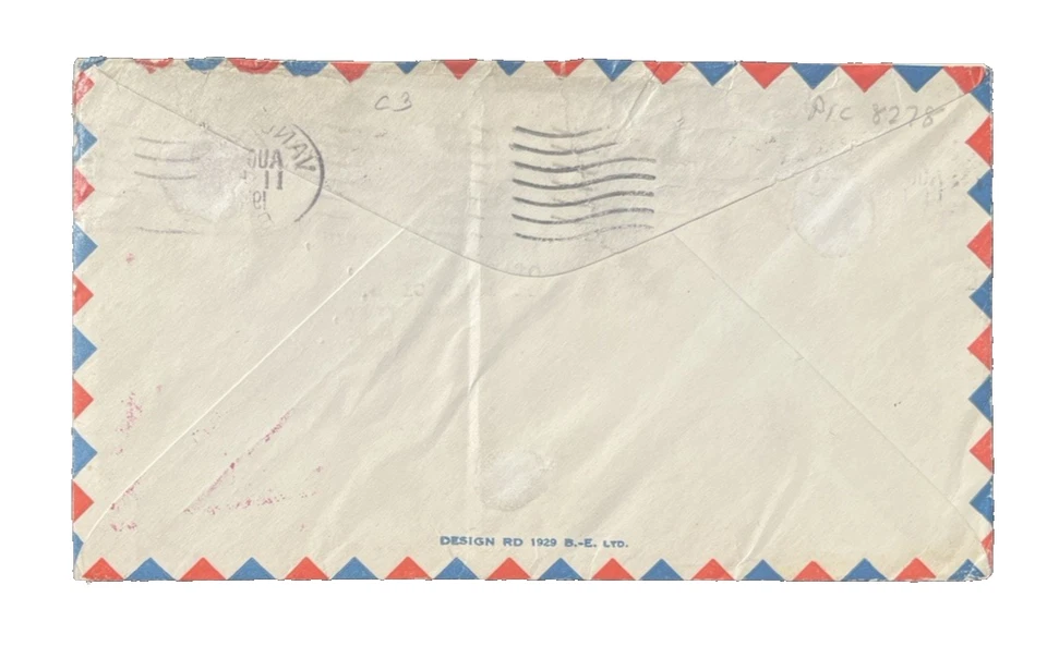 CANADA TORONTO ANTARIA AIR MAIL POSTAL COVER HISTORY 1938 - Image 2 of 2