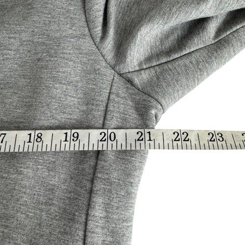 Magaschoni NEU Nebelgrau Meliert Ponte Strick Blazer Large Closet Staple Stretch - Bild 5 von 8