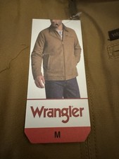 NWT WRANGLER Men s Canvas Work Jacket Quilted Lining Corduroy Collar Medium/Larg