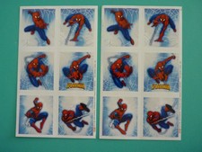 Marvel AMAZING SPIDERMAN Stickers 2 Complete Sheets Hallmark