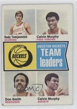 1974-75 Topps Rudy Tomjanovich Calvin Murphy Don Smith #88 HOF 05v0