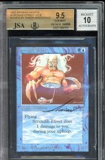 SIGNED BGS 9.5/JSA 10 Arabian Nights Serendib Efreet ~Magic/MTG ~ w/2x 10 SUBs!!