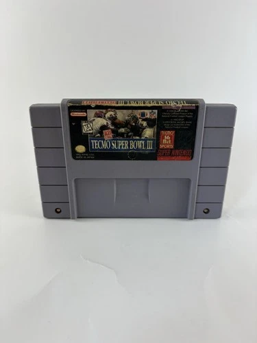 Tecmo Super Bowl III (Super Nintendo SNES, 1995) - Tested, New Battery
