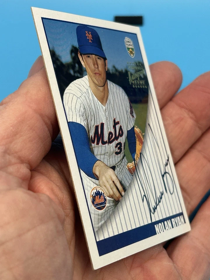 2002 Topps Super Teams Autos 1969 Nolan Ryan New York Mets HOF NM-MT OR BETTER - Image 3 of 3