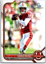 #60 Tanner McKee, Stanford Cardinal - 1st Bowman 2021-22 Bowman University Paper