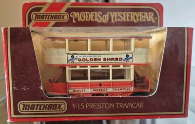  Matchbox Models of Yesteryear Y-15 Preston Tramcar ''Golden Shred'' Maßstab 1:87
