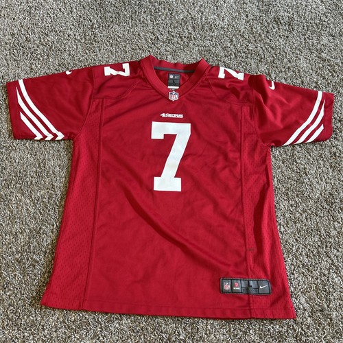 Colin Kaepernick San Francisco 49ers Youth Red On Field NIKE Jersey Large 14/16