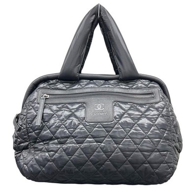 CHANEL Excellent Condition CHANEL Coco Cocoon Mini Boston Bag Quilting A47205 Ny