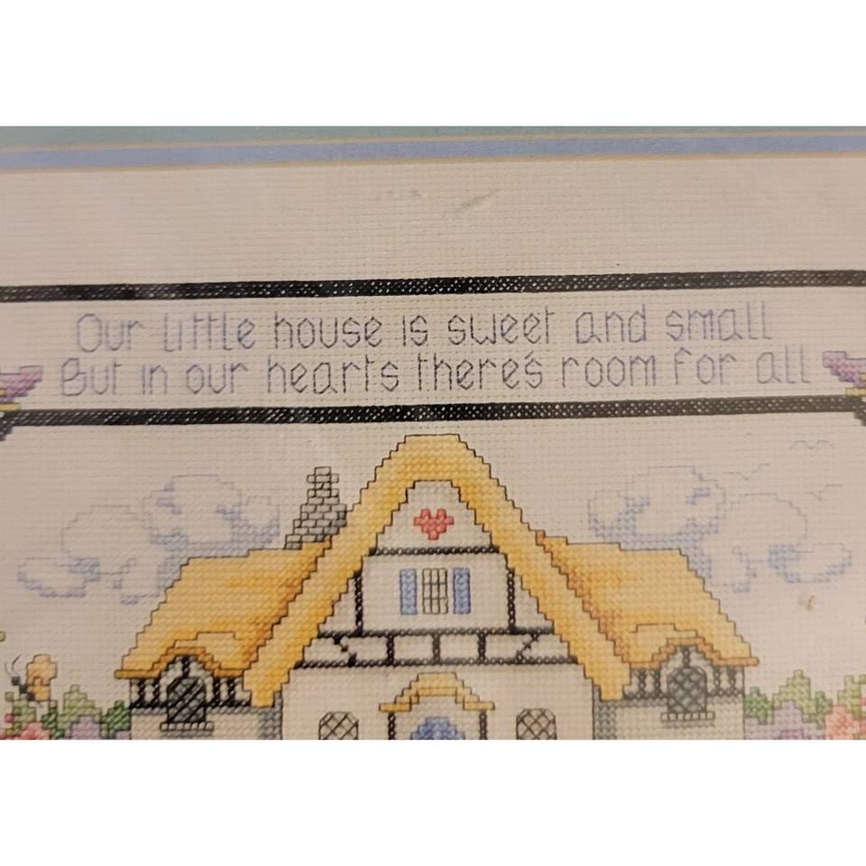 Kit Punto de Cruz Bucilla "Nuestra Pequeña Casa" 40581 14x11" Completo, Precintado 1991 Foto 3 de 4