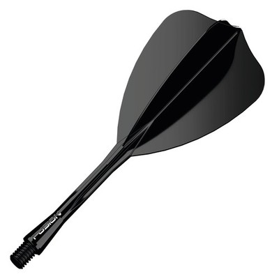 Winmau Fusion Integrated Flight & Shaft Arrow - Medium - Black