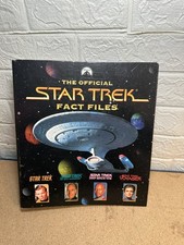 The Official Star Trek Fact Files Collector Binder 3-Ring Collector Folder Empty
