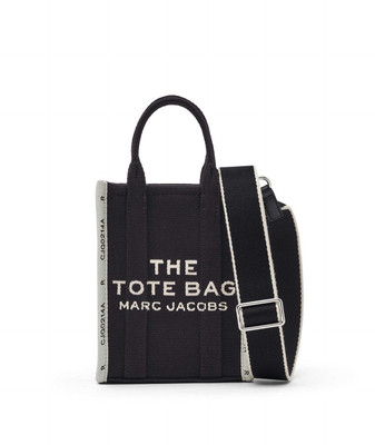 Marc Jacobs The Jacquard Mini Tote Bag Crossbody Purse Black | eBay