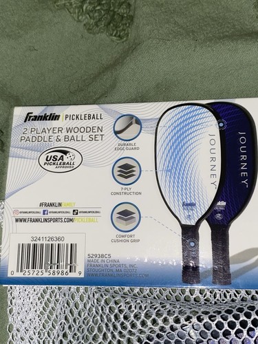 NUEVO Juego de Pelotas Franklin Pickle - Paleta y Pelota de Madera para 2 Jugadores con Bolsa Exterior X-40 - Imagen 8 de 8