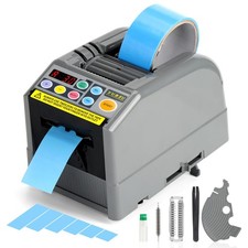 Ribbon Cutting Machine, Semi-Automatic Tape Dispenser, 6-60mm Width, 5-999mm...