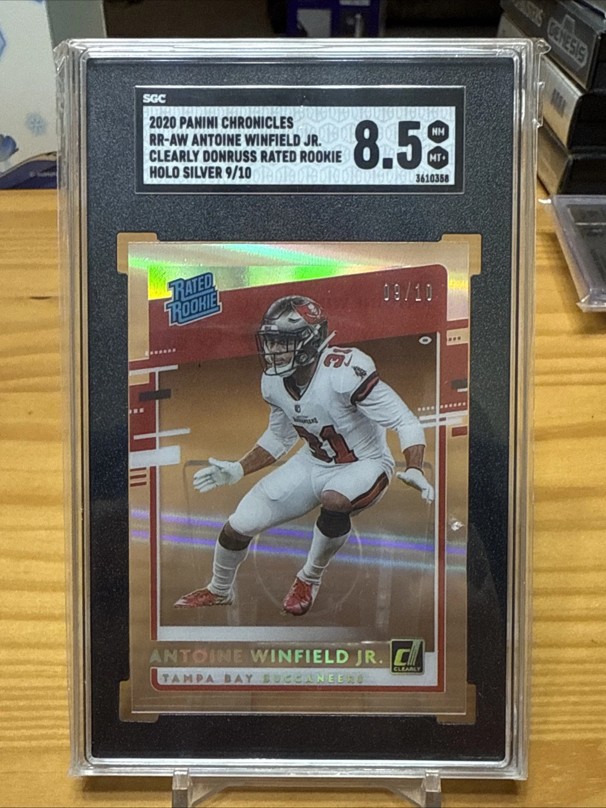 Antoine Winfield Jr. Panini Chronicles Clearly Donruss Rated Rookies #RRAW Autograph-Holo Silver