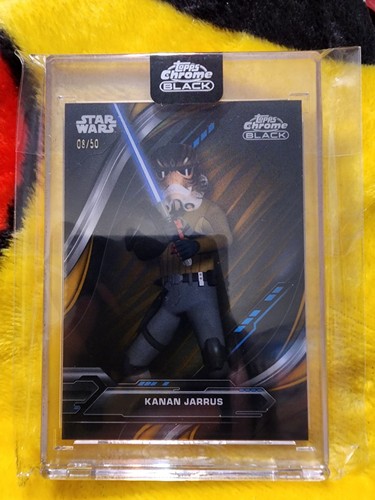 2024 Topps Chrome Black Star Wars Kanan Jarrus /50 Encased Short Print #SP-5