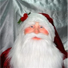 Vickerman C896010 6 ft. Red Velvet Standing or Sitting Santa