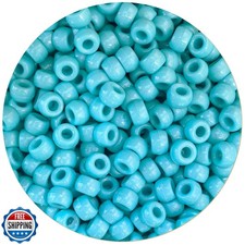 1000Pcs Blue Pony Beads 6x9mm Bulk Acrylic Kandi Beads for Friend
