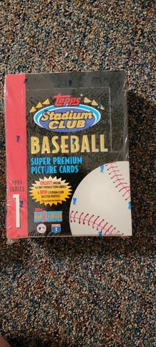 1993 Topps Stadium Club Baseball Series 1 Factory Sealed Box - Picture 1 of 1