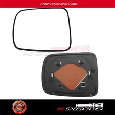 Left & Right Side View Mirror Glass Black w/Base Fits 2003-11 HONDA ELEMENT 2.4L