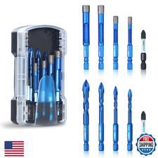 toolant Diamond Drill Bits Set 10PCS, Glass Drill Bits for Drilling Holes in Gla