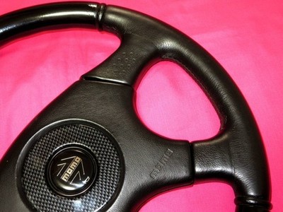 MOMO OLYMPIC 3 Steering Wheel 360mm Wood & Leather Vintage Ghibli