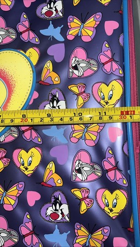 Vintage 1996 Looney Tunes, Tweety Bird Rolling Carry On (la maniglia ha bisogno di fissaggio) - Foto 4 di 16