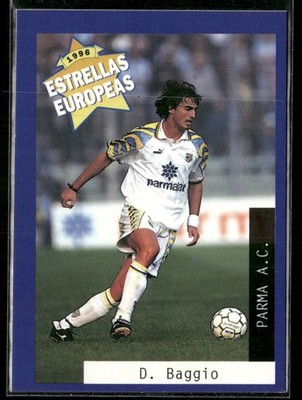 1996 Panini Estrellas Europas Dino Baggio (Crease) Parma AC #90