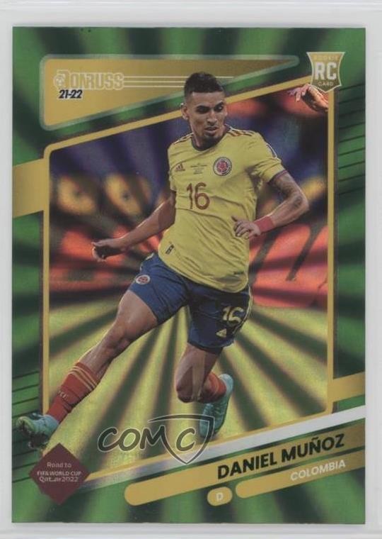 2021 Panini Donruss Road to Qatar Holo Green Laser Daniel Munoz Muñoz #32 0yd4
