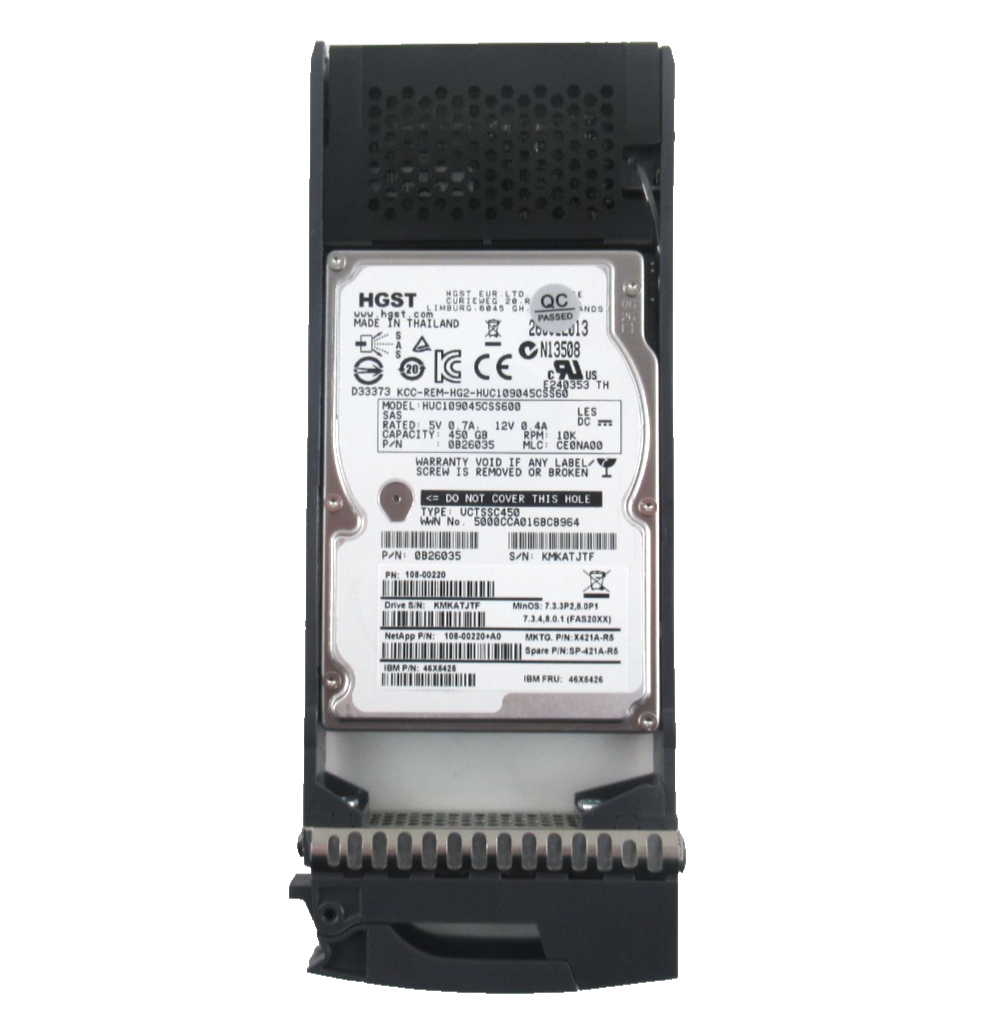 450GB SAS 2.5"" 10K 6Gb/s 64MB HDD - 46X5426 / 46X5425 / HUC109045CSS600