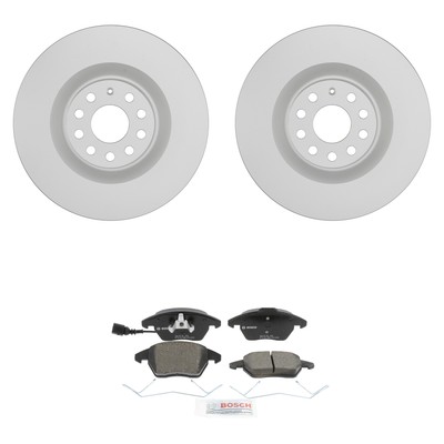 Bosch Front Quietcast Rotors Ceramic Disc Brake Pad Kit For VK CC Passat CC BLV