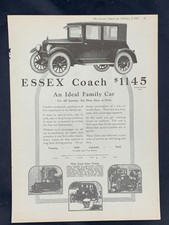 Magazine Ad - 1923 - Essex Motor Cars - Detroit, MI - Coach - (#2)