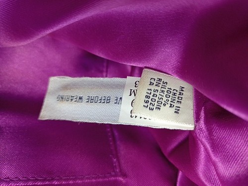 Banana Republic Silk Clutch Handbag Vibrant Floral Leather Trim Gold Hardware - Picture 19 of 24